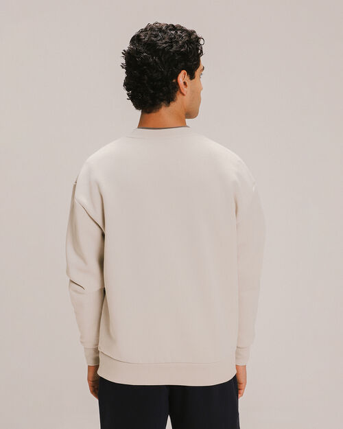 Sudadera Fit Relajado Beige